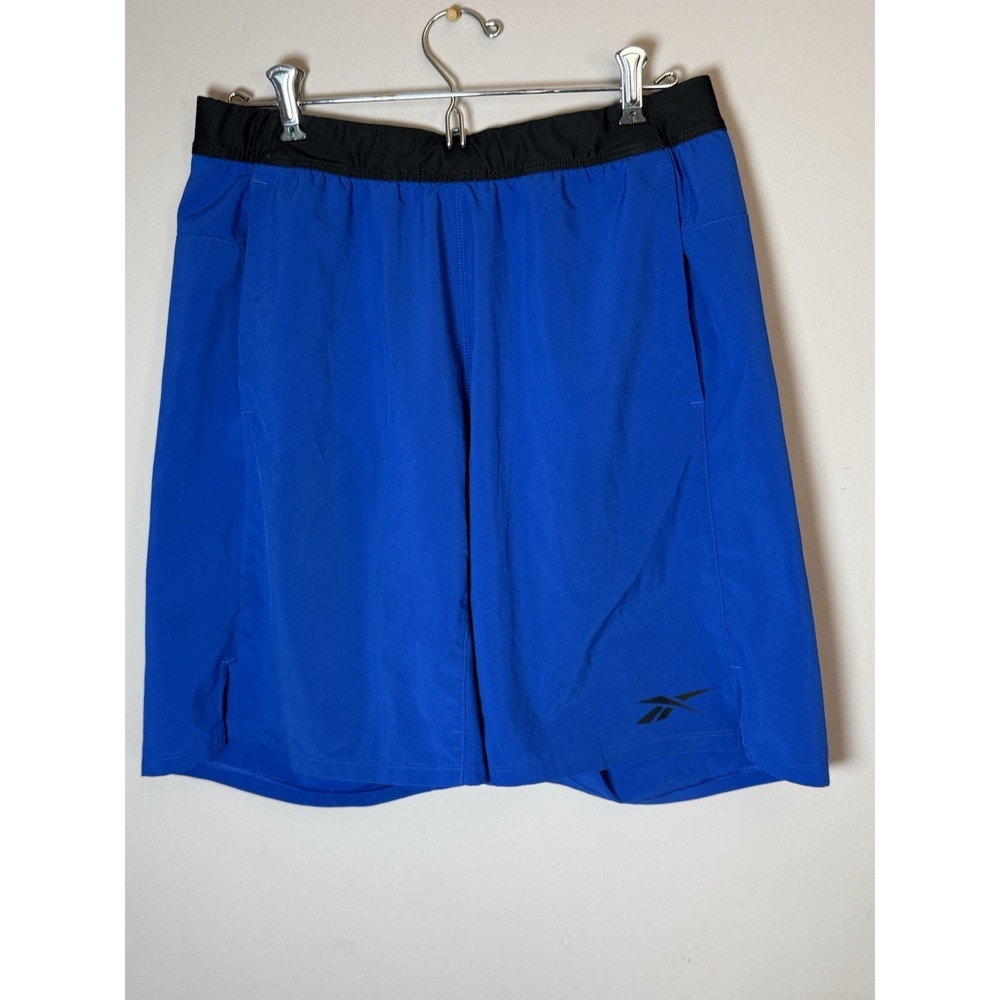 Reebok Woven Training Shorts Men's‎ M Blue Running 8.5" Inseam
